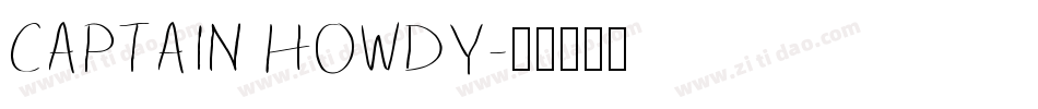 Captain Howdy字体转换